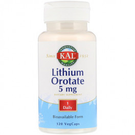 KAL Lithium Orotate 5 мг 120 капс